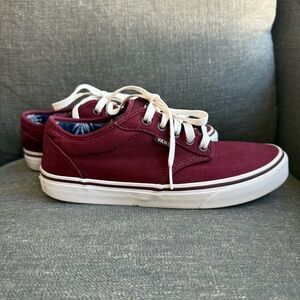 Vans Burgundy Atwood Canvas Sneakers